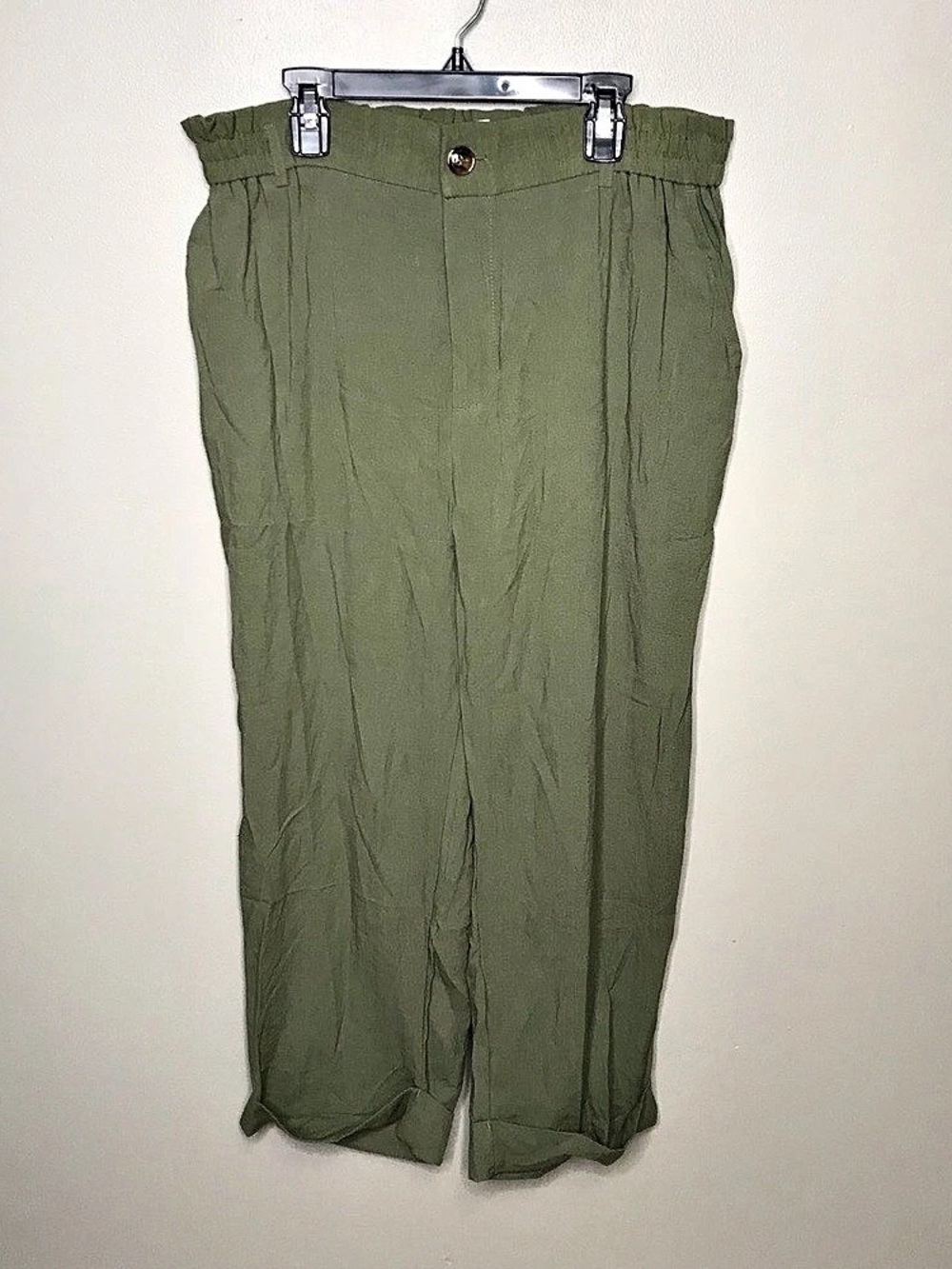 Halara High Waisted Belted Pocket Wide Leg Pants Sz Large